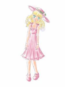 Rating: Safe Score: 0 Tags: 1girl blonde_hair blush bow curly_hair dress drill_hair flower full_body green_eyes hat hinaichigo image pink_bow pink_dress pink_footwear sleeveless_dress slippers solo standing sundress twin_drills User: admin