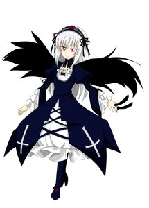 Rating: Safe Score: 0 Tags: 1girl bangs black_dress black_wings dress feathers frills full_body hairband image juliet_sleeves long_hair long_sleeves looking_at_viewer puffy_sleeves red_eyes ribbon silver_hair simple_background smile solo suigintou white_background wings User: admin