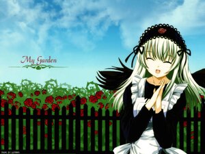 Rating: Safe Score: 0 Tags: 1girl :d black_dress blue_sky closed_eyes day dress flower frills hairband image long_hair long_sleeves open_mouth outdoors red_flower red_rose rose silver_hair sky smile solo suigintou User: admin