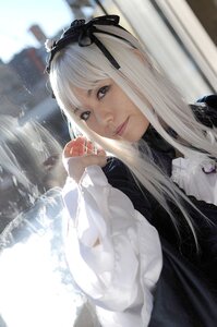 Rating: Safe Score: 0 Tags: 1girl bangs black_ribbon blurry closed_mouth dress hair_ribbon lips long_hair long_sleeves looking_at_viewer ribbon solo suigintou User: admin