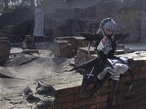 Rating: Safe Score: 0 Tags: 1girl black_footwear boots building city detached_sleeves doll frills maid maid_headdress rem_(re:zero) solo standing suigintou thighhighs wings User: admin