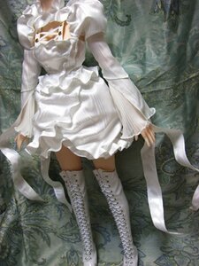 Rating: Safe Score: 0 Tags: 1girl boots cross-laced_footwear doll dress frills kirakishou knee_boots lace-up_boots long_sleeves solo standing thigh_boots thighhighs white_dress white_footwear User: admin