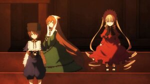 Rating: Safe Score: 0 Tags: 3girls blonde_hair bonnet bow brown_hair dress green_eyes hat head_scarf heterochromia image long_hair long_sleeves looking_at_viewer multiple multiple_girls red_dress red_eyes shinku siblings standing suiseiseki tagme twins twintails very_long_hair User: admin