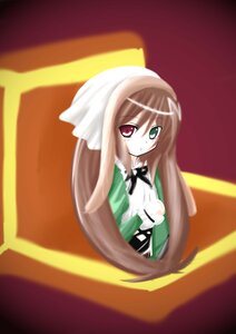 Rating: Safe Score: 0 Tags: 1girl brown_hair dress full_body green_dress green_eyes heterochromia image long_hair long_sleeves looking_at_viewer red_eyes solo standing suiseiseki very_long_hair User: admin