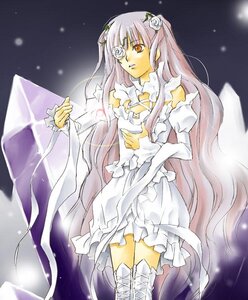 Rating: Safe Score: 0 Tags: 1girl boots dress eyepatch flower frills hair_flower image kirakishou long_hair long_sleeves pink_hair rose solo thigh_boots thighhighs very_long_hair white_flower white_rose User: admin