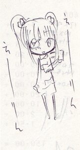 Rating: Safe Score: 0 Tags: 1girl chibi image kirakishou monochrome sketch solo twintails User: admin