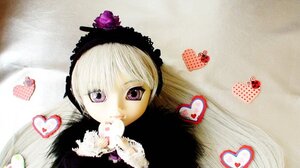 Rating: Safe Score: 0 Tags: 1girl doll flower hairband heart looking_at_viewer purple_eyes solo suigintou User: admin