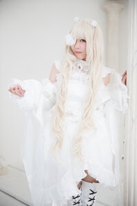 Rating: Safe Score: 0 Tags: 1girl bangs dress flower kirakishou lips long_hair solo white_dress User: admin