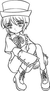 Rating: Safe Score: 0 Tags: 1girl bangs blush boots capelet cross-laced_footwear dress eyebrows_visible_through_hair frills full_body greyscale hat image leg_hug long_sleeves looking_at_viewer monochrome neck_ribbon ribbon short_hair sitting solo souseiseki User: admin