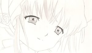 Rating: Safe Score: 0 Tags: 1girl bangs blush closed_mouth eyebrows_visible_through_hair flower hair_between_eyes hair_flower image looking_at_viewer rose shinku smile solo white_background white_flower white_rose User: admin