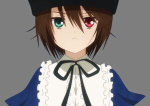 Rating: Safe Score: 0 Tags: 1girl black_headwear brown_hair camera closed_mouth frills hat heterochromia image looking_at_viewer neck_ribbon red_eyes ribbon short_hair simple_background solo souseiseki suiseiseki upper_body User: admin