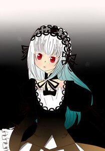 Rating: Safe Score: 0 Tags: 1girl bangs black_dress black_ribbon blush detached_collar dress eyebrows_visible_through_hair frills hairband image juliet_sleeves long_hair long_sleeves looking_at_viewer neck_ribbon red_eyes ribbon silver_hair solo suigintou very_long_hair User: admin