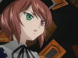 Rating: Safe Score: 0 Tags: 1girl bangs black_ribbon brown_hair green_eyes hat heterochromia image open_mouth portrait red_eyes ribbon short_hair simple_background solo souseiseki User: admin