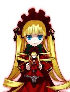 Rating: Safe Score: 0 Tags: 1girl auto_tagged bangs blonde_hair blue_eyes bow dress drill_hair holding image long_hair long_sleeves looking_at_viewer red_dress shinku simple_background solo twintails very_long_hair white_background User: admin