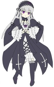 Rating: Safe Score: 0 Tags: 1girl boots dress flower frilled_sleeves frills full_body hairband image lolita_hairband long_hair long_sleeves looking_at_viewer ribbon rose silver_hair simple_background solo standing suigintou very_long_hair white_background wings User: admin