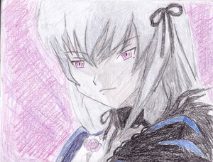 Rating: Safe Score: 0 Tags: 1girl bangs bow closed_mouth eyebrows_visible_through_hair flower hair_between_eyes image looking_at_viewer purple_eyes ribbon rose solo suigintou User: admin