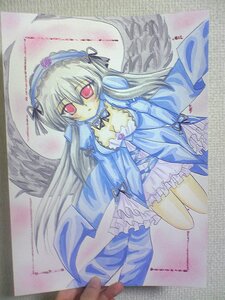 Rating: Safe Score: 0 Tags: 1girl breasts cleavage dress flower frills hairband image lolita_hairband long_hair long_sleeves looking_at_viewer marker_(medium) medium_breasts photo red_eyes rose shikishi solo suigintou traditional_media wings User: admin