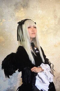 Rating: Safe Score: 0 Tags: 1girl bangs black_dress closed_mouth dress frills gothic_lolita hairband lips lolita_fashion long_hair long_sleeves red_eyes ribbon solo suigintou upper_body User: admin