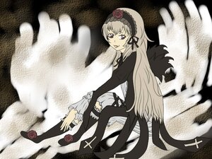 Rating: Safe Score: 0 Tags: 1girl dress flower frills hairband image long_hair long_sleeves looking_at_viewer red_flower red_rose rose silver_hair solo suigintou thighhighs very_long_hair wings User: admin