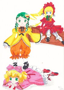 Rating: Safe Score: 0 Tags: 3girls blonde_hair blue_eyes bonnet bow bowtie dress drill_hair frills green_eyes green_hair hair_bow hina_ichigo image kanaria long_hair long_sleeves looking_at_viewer multiple multiple_girls pink_bow red_dress shinku shoes short_hair smile standing tagme twin_drills twintails yellow_dress User: admin