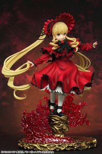 Rating: Safe Score: 0 Tags: 1girl blonde_hair blue_eyes bonnet bow bowtie doll dress flower full_body long_hair long_sleeves looking_at_viewer red_dress rose shinku solo standing twintails very_long_hair User: admin