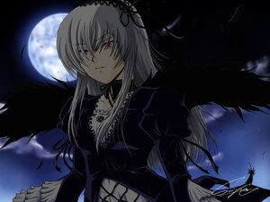 Rating: Safe Score: 0 Tags: 1girl auto_tagged black_feathers black_wings cross-laced_clothes dress feathers full_moon hairband image lolita_fashion lolita_hairband long_hair long_sleeves looking_at_viewer moon night pink_eyes puffy_sleeves silver_hair sky solo suigintou upper_body wings User: admin