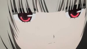 Rating: Safe Score: 3 Tags: 1girl bangs blunt_bangs close-up face image lips looking_at_viewer red_eyes simple_background solo suigintou User: admin