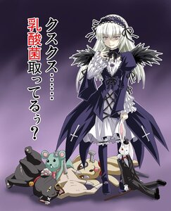 Rating: Safe Score: 0 Tags: 1girl dress frills hairband image kunkun laplace_no_ma limit_break lolita_hairband long_hair long_sleeves looking_at_viewer pale_skin pink_eyes rose rozen_maiden silver_hair solo suigintou translated wings User: admin