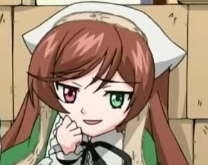 Rating: Safe Score: 0 Tags: 1girl :d brown_hair green_eyes head_scarf heterochromia image long_hair long_sleeves looking_at_viewer open_mouth ribbon smile solo suiseiseki User: admin