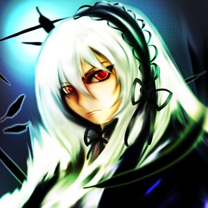 Rating: Safe Score: 0 Tags: 1girl black_ribbon braid expressionless frown hair_ribbon image long_hair looking_at_viewer red_eyes ribbon solo suigintou upper_body white_hair User: admin