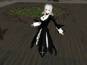 Rating: Safe Score: 0 Tags: 1girl breasts choker dress frills full_body hairband image jewelry long_sleeves looking_at_viewer medium_breasts solo standing suigintou white_hair User: admin