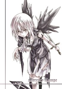 Rating: Safe Score: 0 Tags: 1girl bare_shoulders closed_mouth doll_joints dress expressionless holding holding_sword holding_weapon image joints kurokoeda long_hair monochrome mouth_hold red_eyes rozen_maiden short_hair simple_background solo spot_color standing suigintou sword thighhighs weapon white_background white_hair wings User: admin