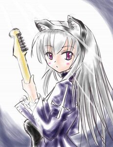 Rating: Safe Score: 0 Tags: 1girl animal_ears blush cat_ears image long_hair long_sleeves looking_at_viewer purple_eyes silver_hair solo suigintou User: admin