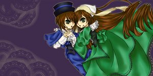 Rating: Safe Score: 0 Tags: 2girls blue_dress brown_hair dress green_dress green_eyes hat holding_hands image long_hair long_sleeves multiple_girls pair short_hair siblings sisters souseiseki suiseiseki top_hat twins very_long_hair User: admin