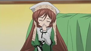 Rating: Safe Score: 0 Tags: 1girl brown_hair closed_eyes dress green_dress image long_hair long_sleeves solo suiseiseki very_long_hair User: admin