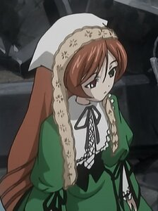 Rating: Safe Score: 0 Tags: 1girl brown_hair dress frills green_dress image long_hair long_sleeves ribbon solo suiseiseki very_long_hair User: admin