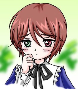 Rating: Safe Score: 0 Tags: 1girl bangs black_ribbon blue_dress blurry blush brown_hair closed_mouth depth_of_field dress eyebrows_visible_through_hair frills green_background green_eyes image long_sleeves looking_at_viewer neck_ribbon outdoors red_eyes ribbon short_hair solo souseiseki upper_body User: admin