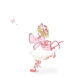 Rating: Safe Score: 0 Tags: 1girl blonde_hair blue_butterfly bow bug butterfly dress flower frills full_body hat hina_ichigo hinaichigo image insect long_sleeves pink_bow pink_dress profile ribbon shoes short_hair simple_background solo striped wide_sleeves User: admin