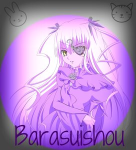 Rating: Safe Score: 0 Tags: 1girl barasuishou dress eyepatch flower frills hair_ribbon image long_hair long_sleeves looking_at_viewer purple_theme ribbon rose solo stuffed_animal two_side_up very_long_hair yellow_eyes User: admin