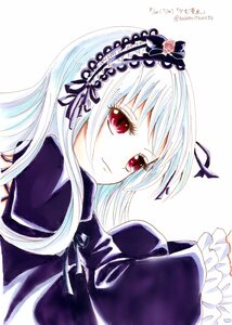 Rating: Safe Score: 0 Tags: 1girl bangs black_ribbon closed_mouth dress flower frills hairband image juliet_sleeves lolita_fashion lolita_hairband long_hair long_sleeves looking_at_viewer red_eyes ribbon rose simple_background solo suigintou upper_body white_background white_hair User: admin