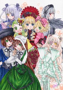 Rating: Safe Score: 0 Tags: 6+girls blonde_hair blue_eyes blush bow brown_hair dress drill_hair eyepatch flower frills green_dress green_eyes hairband hat hina_ichigo holding_hands image kanaria long_hair long_sleeves multiple multiple_girls one_eye_closed open_mouth pink_bow shinku short_hair siblings silver_hair sisters smile souseiseki suigintou suiseiseki tagme traditional_media twins twintails very_long_hair watercolor_(medium) wings yellow_eyes User: admin