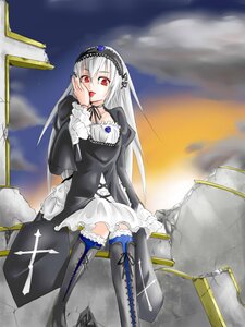 Rating: Safe Score: 0 Tags: 1girl boots cross-laced_clothes cross-laced_footwear dress finger_licking frills hairband image juliet_sleeves knee_boots licking long_hair long_sleeves looking_at_viewer puffy_sleeves red_eyes ribbon silver_hair sitting solo suigintou thighhighs tongue tongue_out User: admin