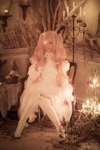 Rating: Safe Score: 0 Tags: 1girl blonde_hair dress indoors kirakishou long_hair monster_girl sepia sitting solo User: admin