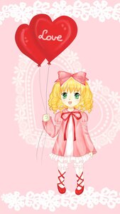 Rating: Safe Score: 0 Tags: 1girl blonde_hair bow curly_hair dress drill_hair frills full_body green_eyes hair_bow heart hina_ichigo hinaichigo image mary_janes open_mouth pantyhose pink_background pink_bow pink_dress red_footwear shoes short_hair smile solo striped twin_drills white_legwear User: admin