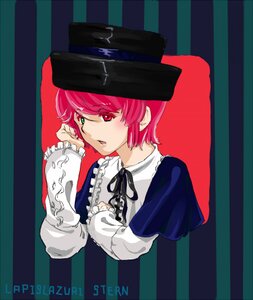 Rating: Safe Score: 0 Tags: 1girl frills green_eyes hat heterochromia image long_sleeves looking_at_viewer open_mouth red_eyes short_hair solo souseiseki top_hat upper_body User: admin