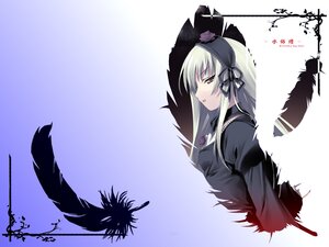 Rating: Safe Score: 0 Tags: 1girl black_dress black_wings dress feathers flower hairband image long_hair long_sleeves ribbon rose silver_hair solo suigintou upper_body wings User: admin