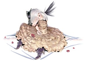 Rating: Safe Score: 0 Tags: 1girl boots dress flower frills high_heel_boots high_heels image long_hair nail_polish solo suigintou white_hair User: admin