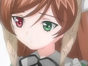 Rating: Safe Score: 0 Tags: 1girl bangs black_ribbon brown_hair closed_mouth face frills green_eyes image long_hair looking_at_viewer portrait ribbon simple_background solo suiseiseki white_background User: admin