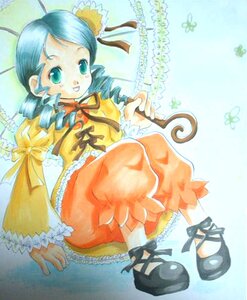 Rating: Safe Score: 0 Tags: 1girl black_footwear dress drill_hair flower frills full_body image kanaria long_hair long_sleeves looking_at_viewer ribbon ringlets shoes solo twin_drills twintails yellow_dress User: admin