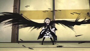 Rating: Safe Score: 0 Tags: 1girl bangs bird black_footwear black_legwear black_wings boots closed_mouth dress feathers hair_between_eyes holding image long_hair long_sleeves looking_at_viewer outdoors sky smile solo standing suigintou very_long_hair weapon wide_sleeves wings User: admin